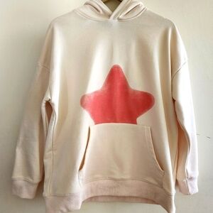 Neon Paint & Patches Oversized Hoodie Size X-Small